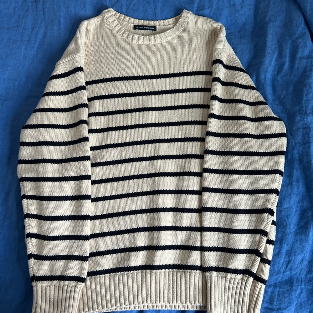 White striped Brandy Melville sweater